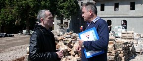 Branislav Mitrović i Mile Lakić u Andrićgradu