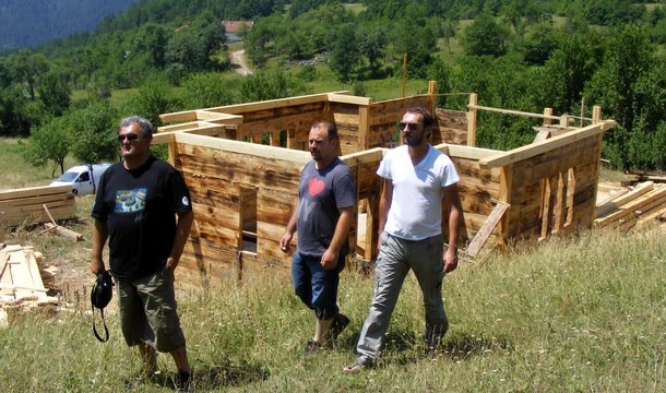 Žan Marjanović i Radomir Stojić posjetili gradilište crkve Žan Marjanović i Radomir Stojić posjetili gradilište crkve