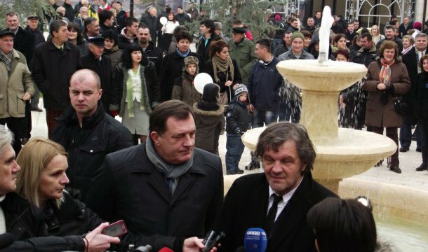 Dodik i Kusturica u Andrićgradu