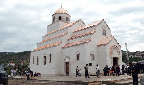 Prva liturgija u crkvi u Andrićgradu