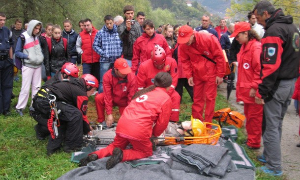 Vježba vatrogasaca u Foči