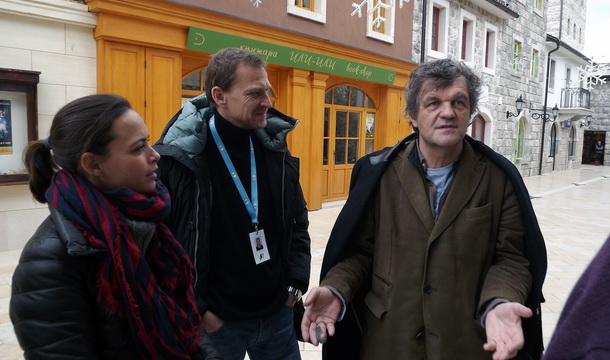 Kusturica i Bežo u Andrićgradu