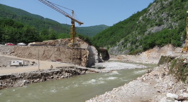 Radovi MHE Ustiprača