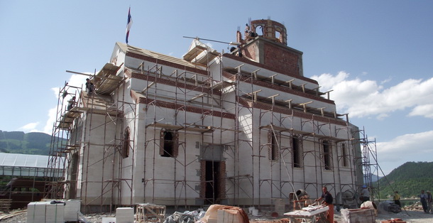 Krov na hramu Svetog Cara Lazara - 10.6.2013