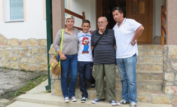 Bogdan Rosic sa porodicom