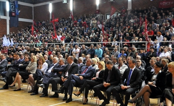 SNSD tribina u Visegradu