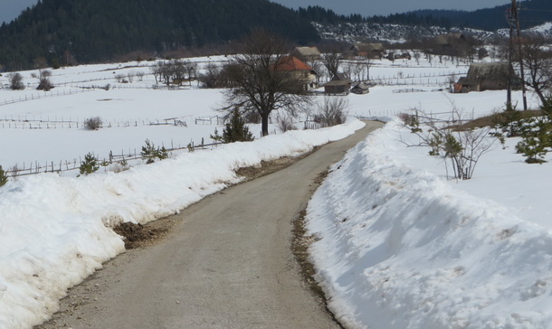 Snijeg na Sjeversku kod Borika