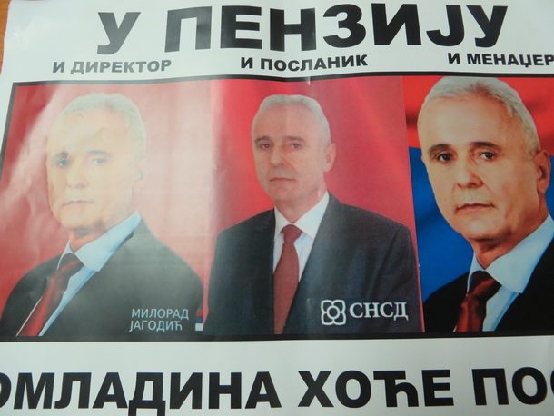 Rogatica-jedan od plakata protiv Milorada Jagodica 2