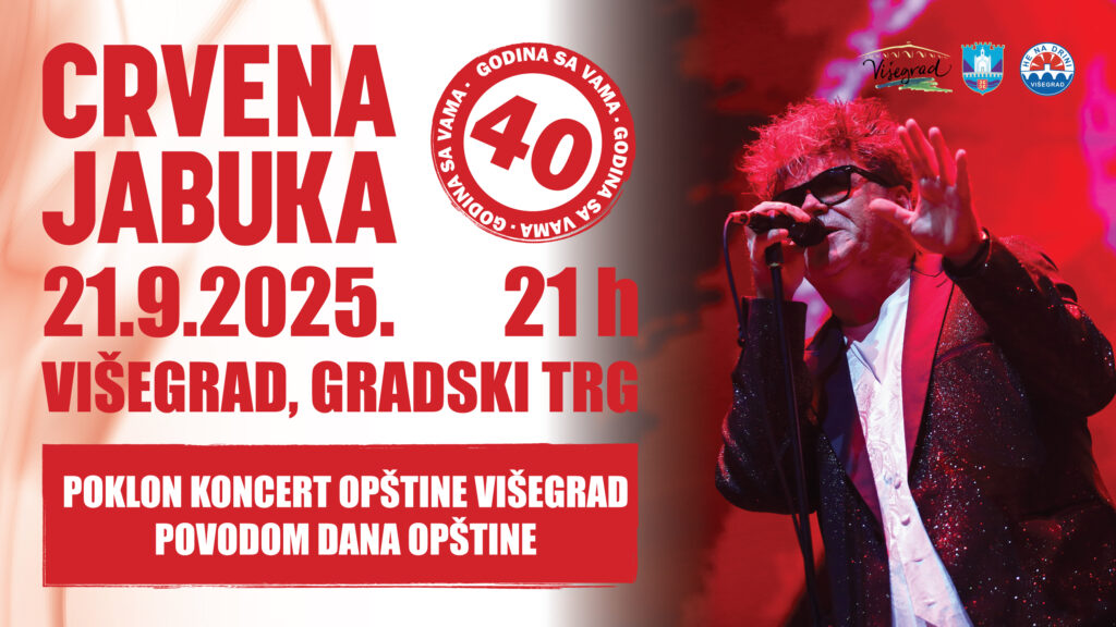 Koncert „Crvene jabuke“ 21. septembra